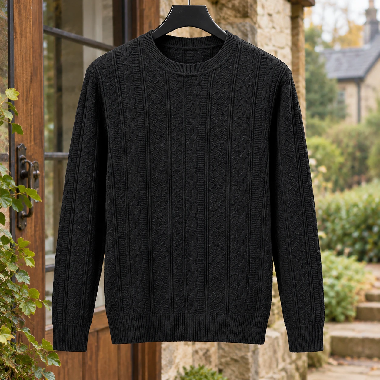 Warrick-Scott Cable Knit Sweater