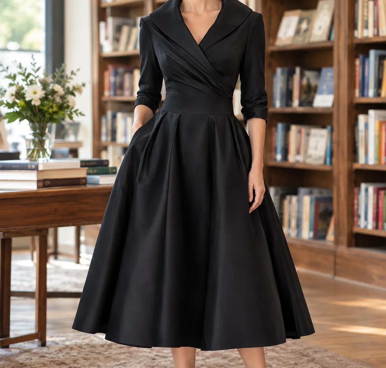 Tessa Wrap Midi Dress