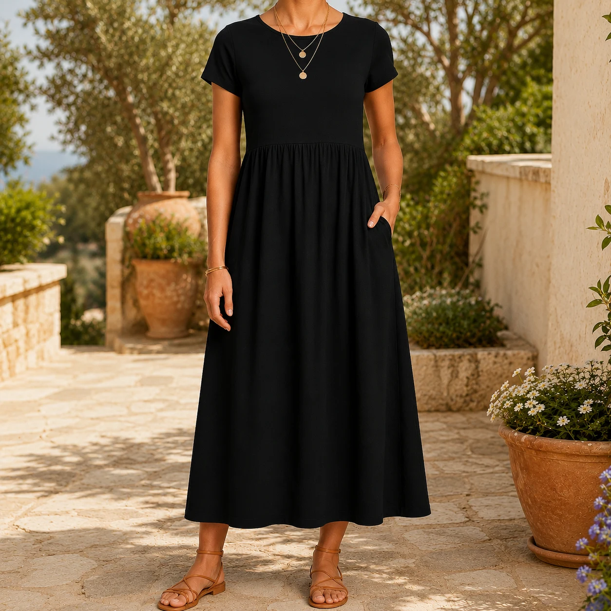 Ophelia Empire Midi Dress