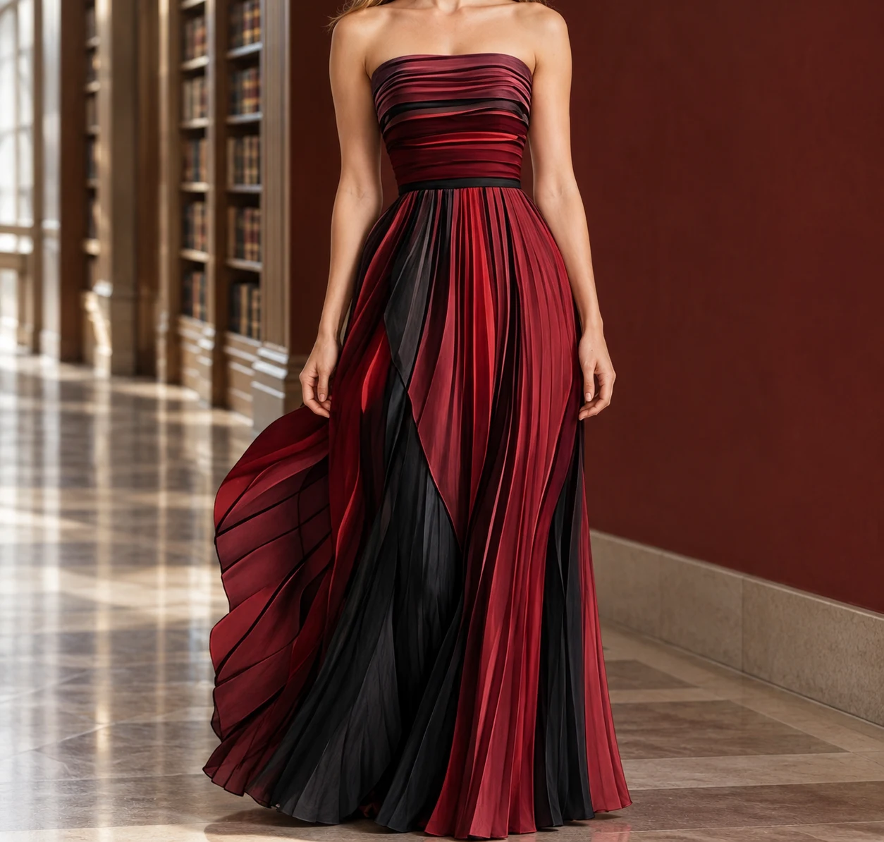Madeline-Faye Strapless Maxi