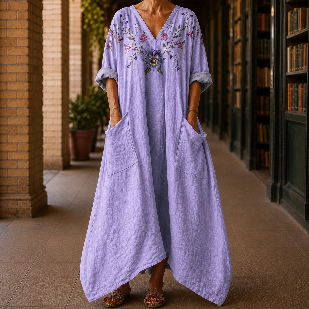Calla Printed Handkerchief Dress