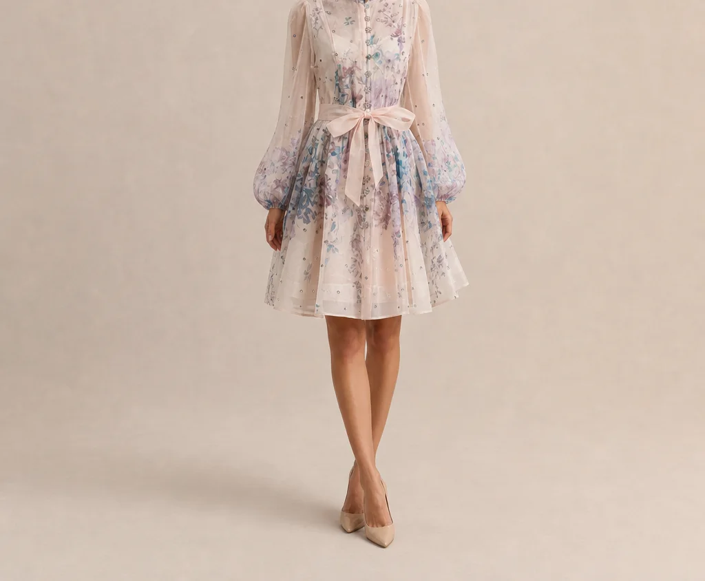 Fedora Floral Button Dress