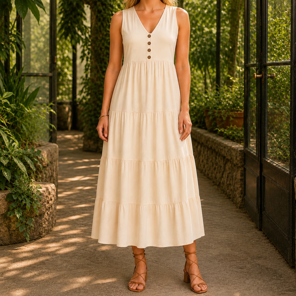 Sabina-Marie V-Neck Maxi Dress