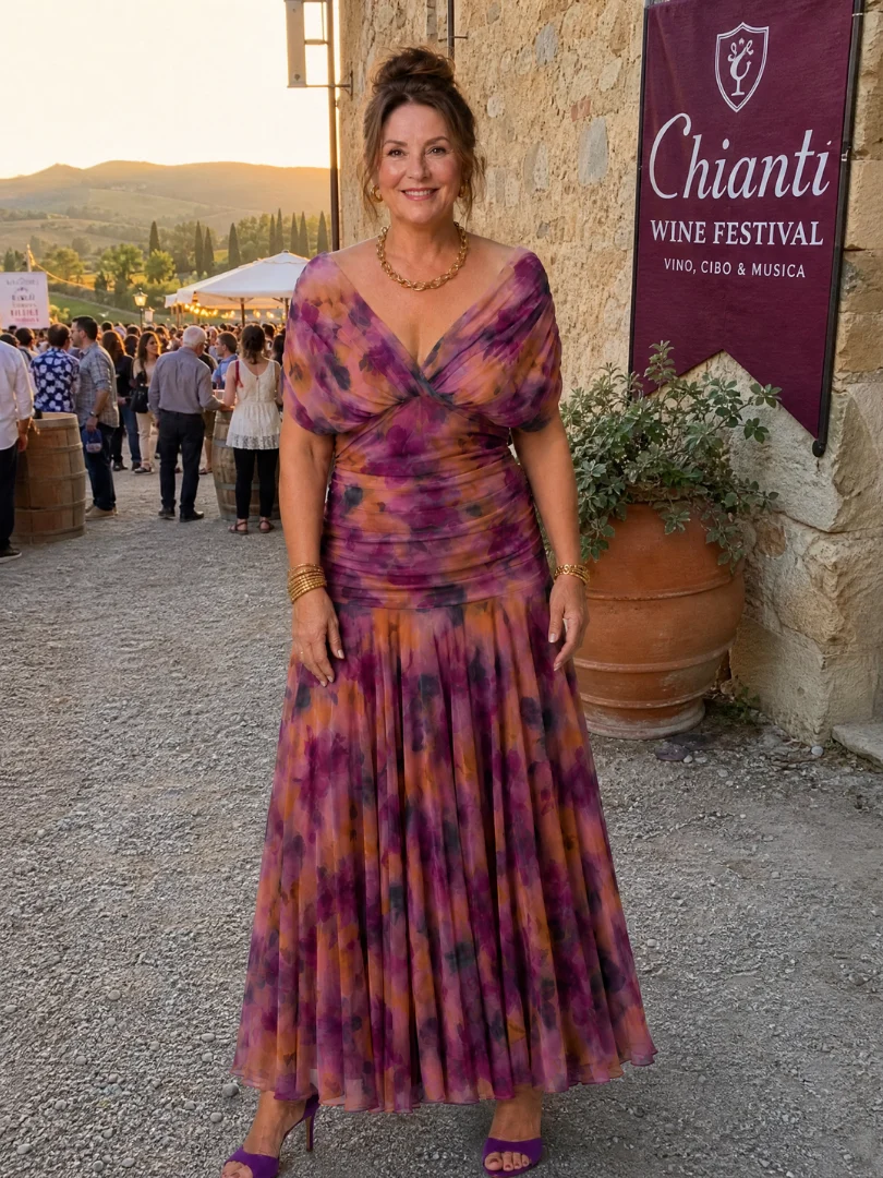 Calen Draped Midi