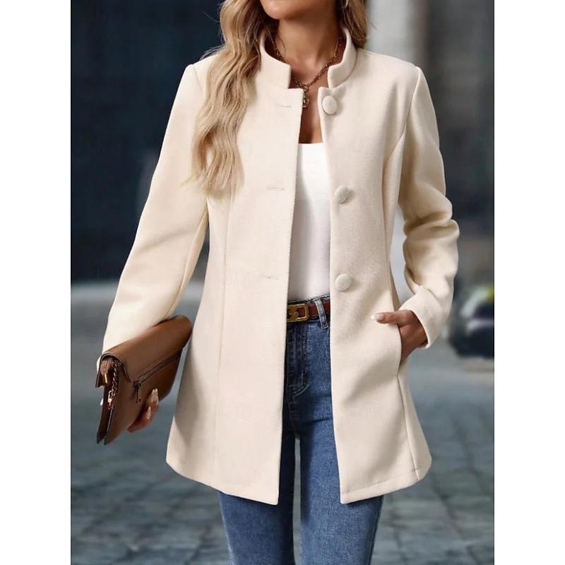 Estelle Stand-Collar Coat
