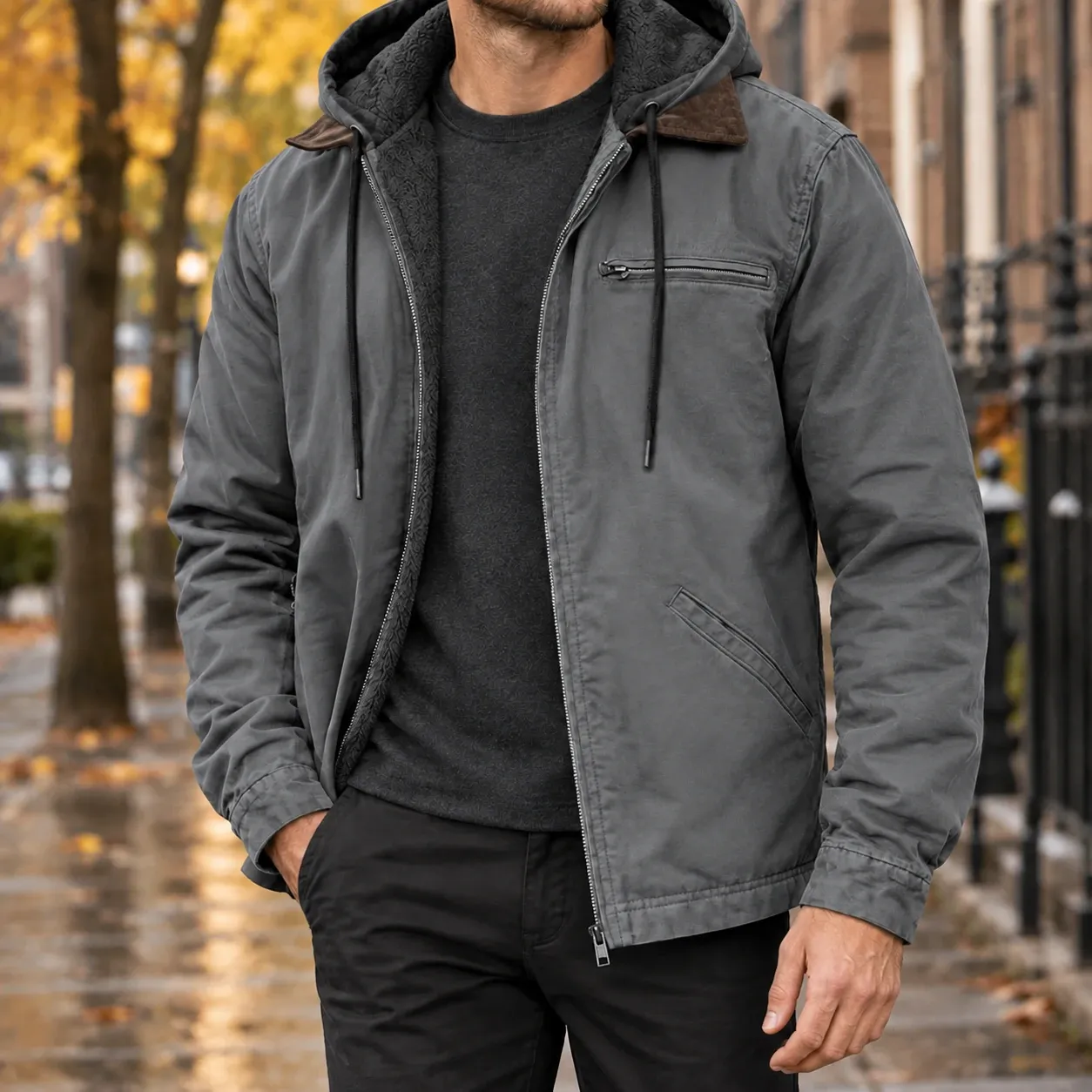 Isaac-Flynn Hooded Jacket — source gallery photograph 4