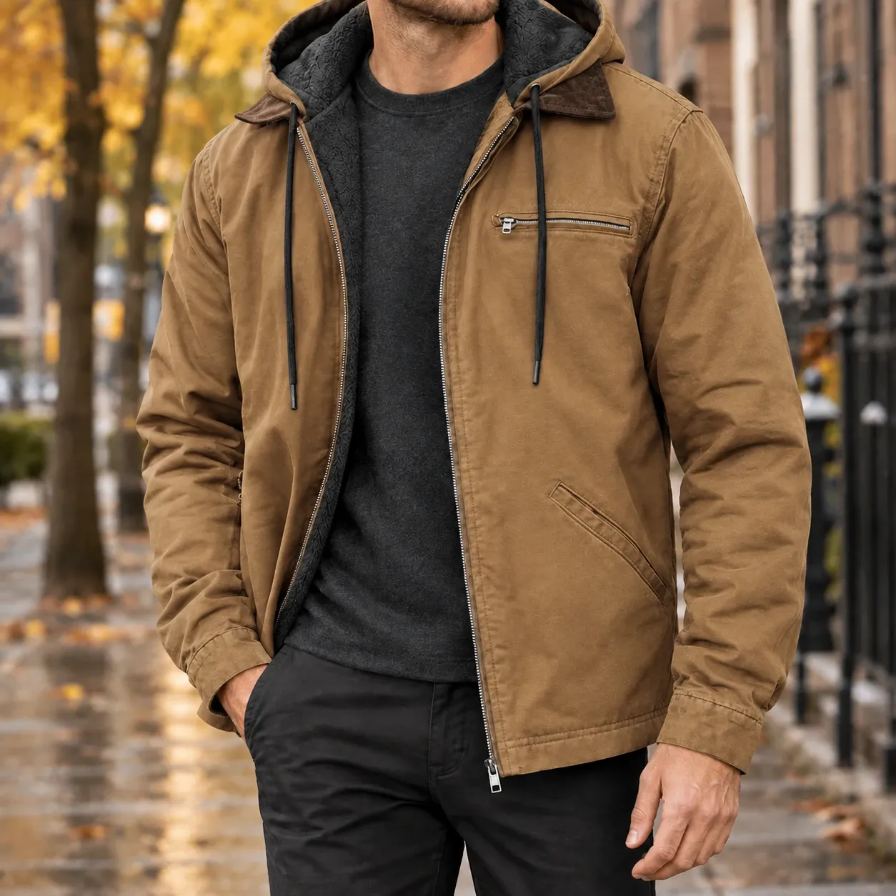 Isaac-Flynn Hooded Jacket — source gallery photograph 3