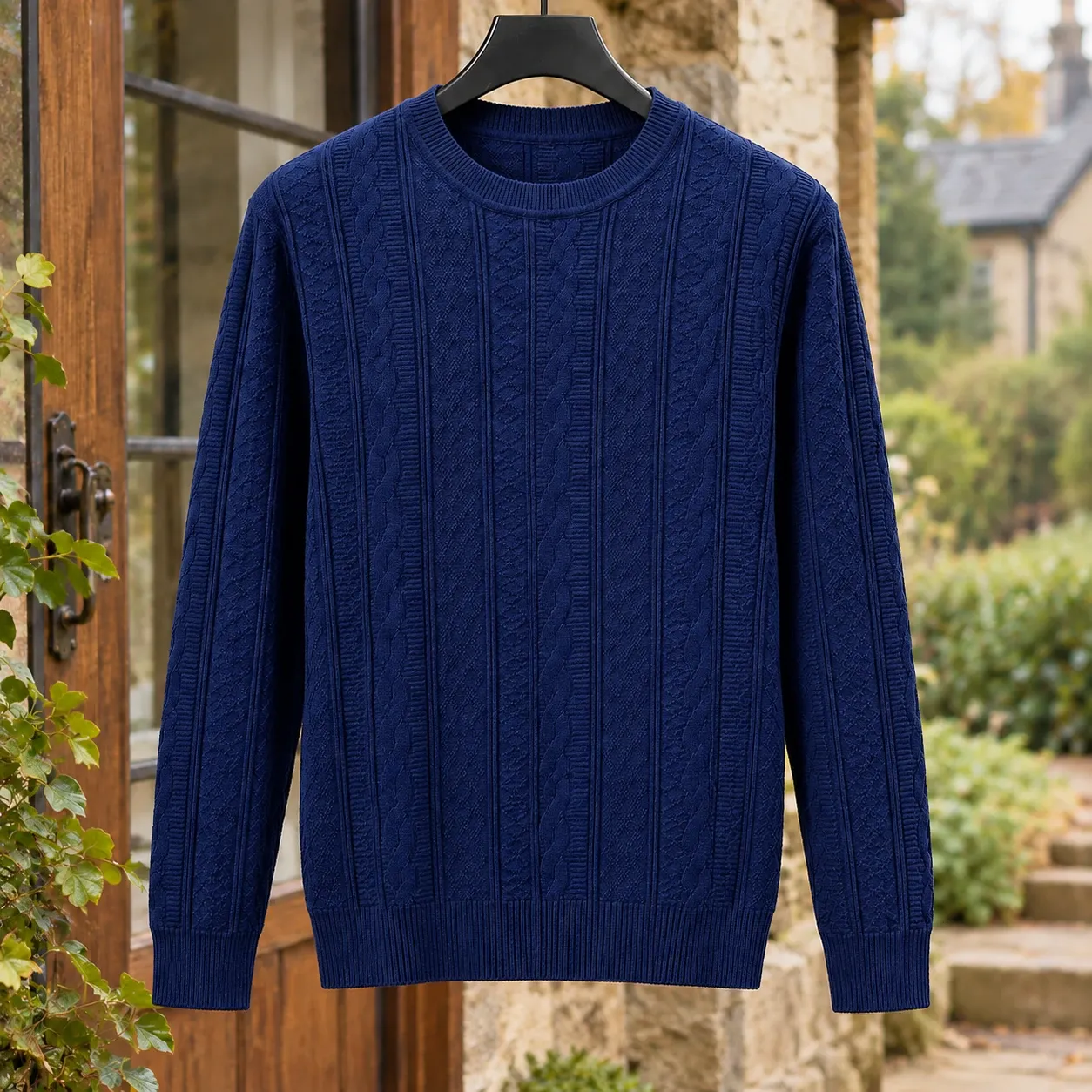 Warrick-Scott Cable Knit Sweater — source gallery photograph 6