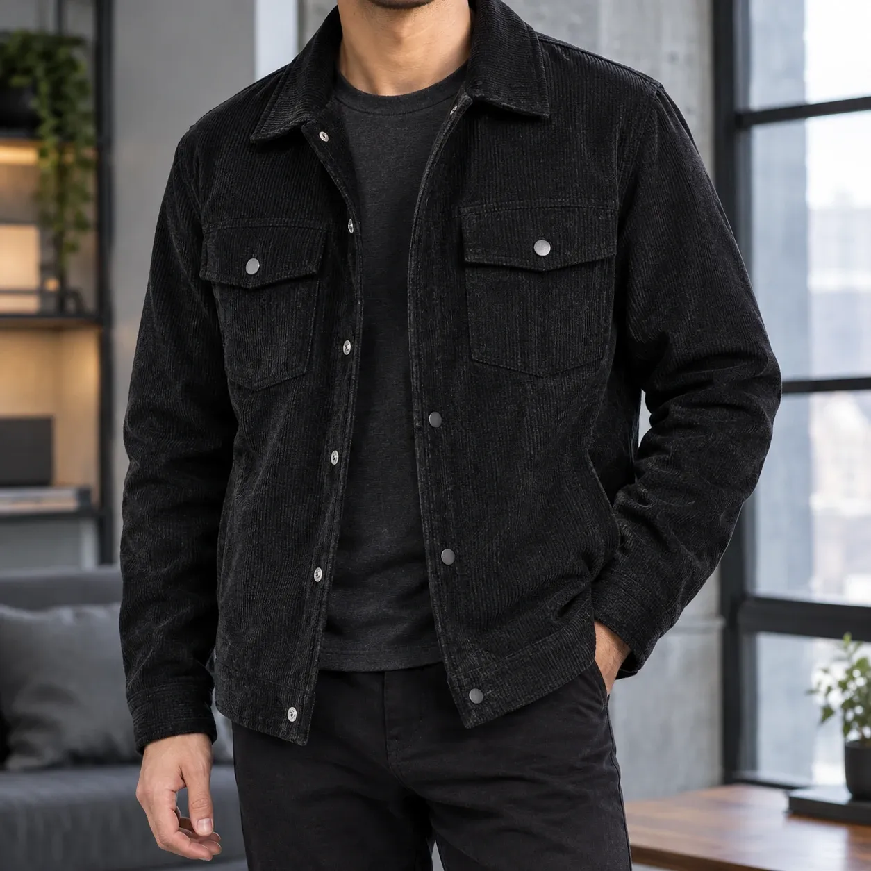 James-Dean Corduroy Jacket — source gallery photograph 1