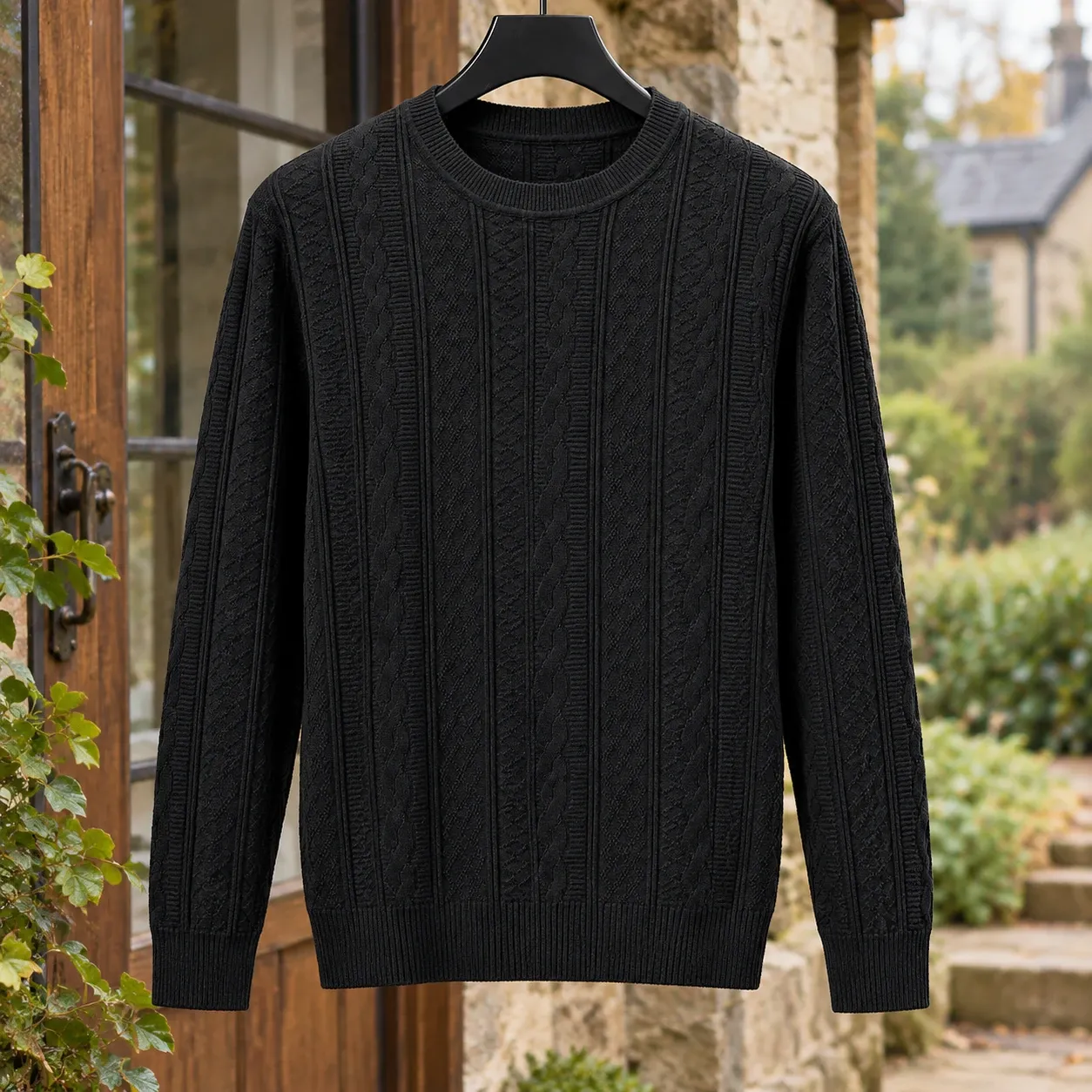 Warrick-Scott Cable Knit Sweater — source gallery photograph 1