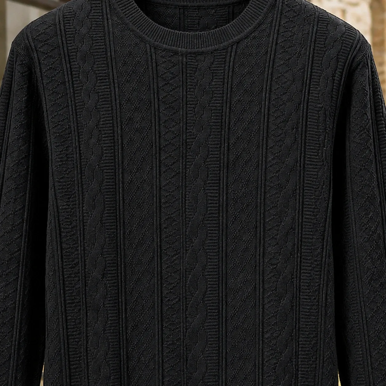 Warrick-Scott Cable Knit Sweater — source gallery photograph 2