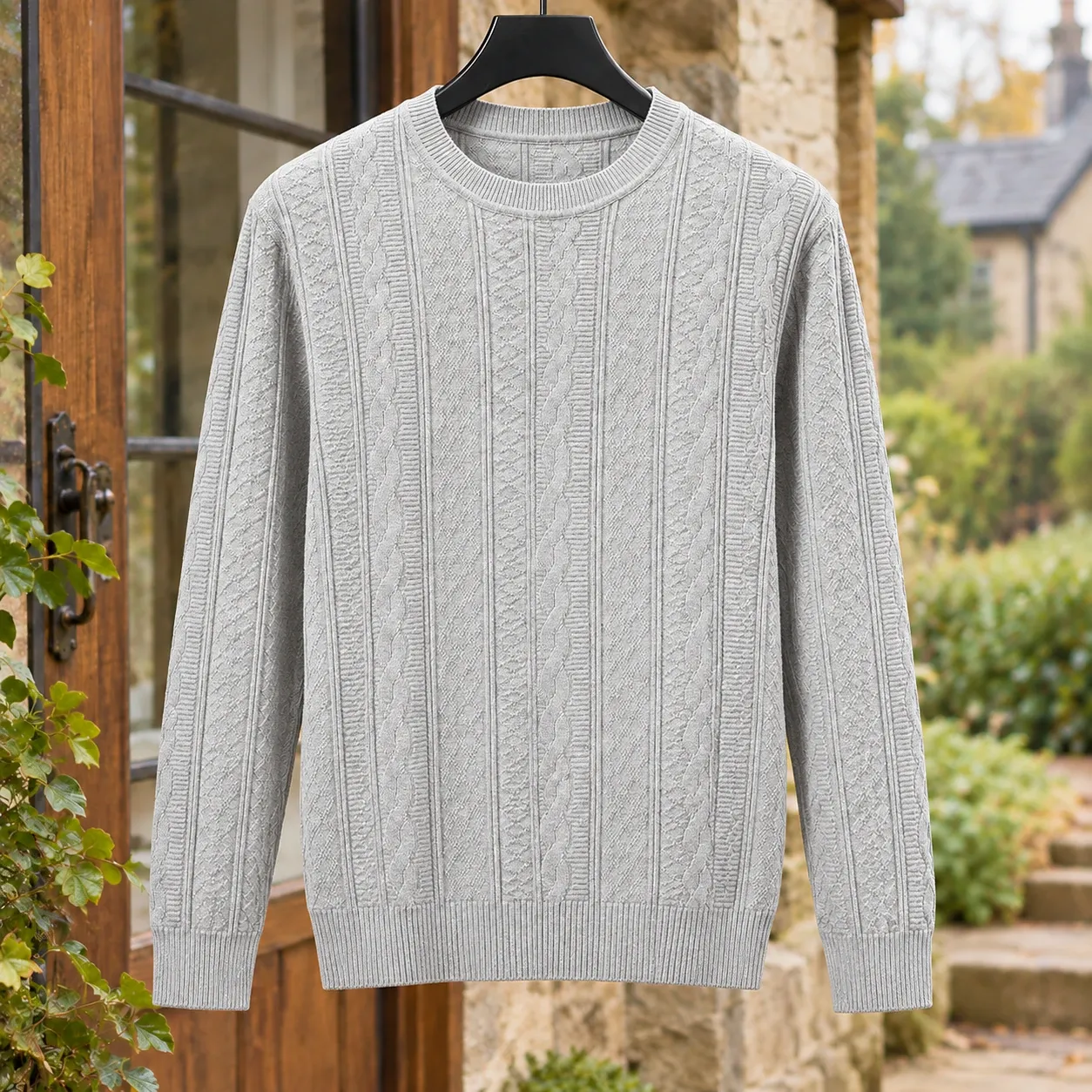 Warrick-Scott Cable Knit Sweater — source gallery photograph 4
