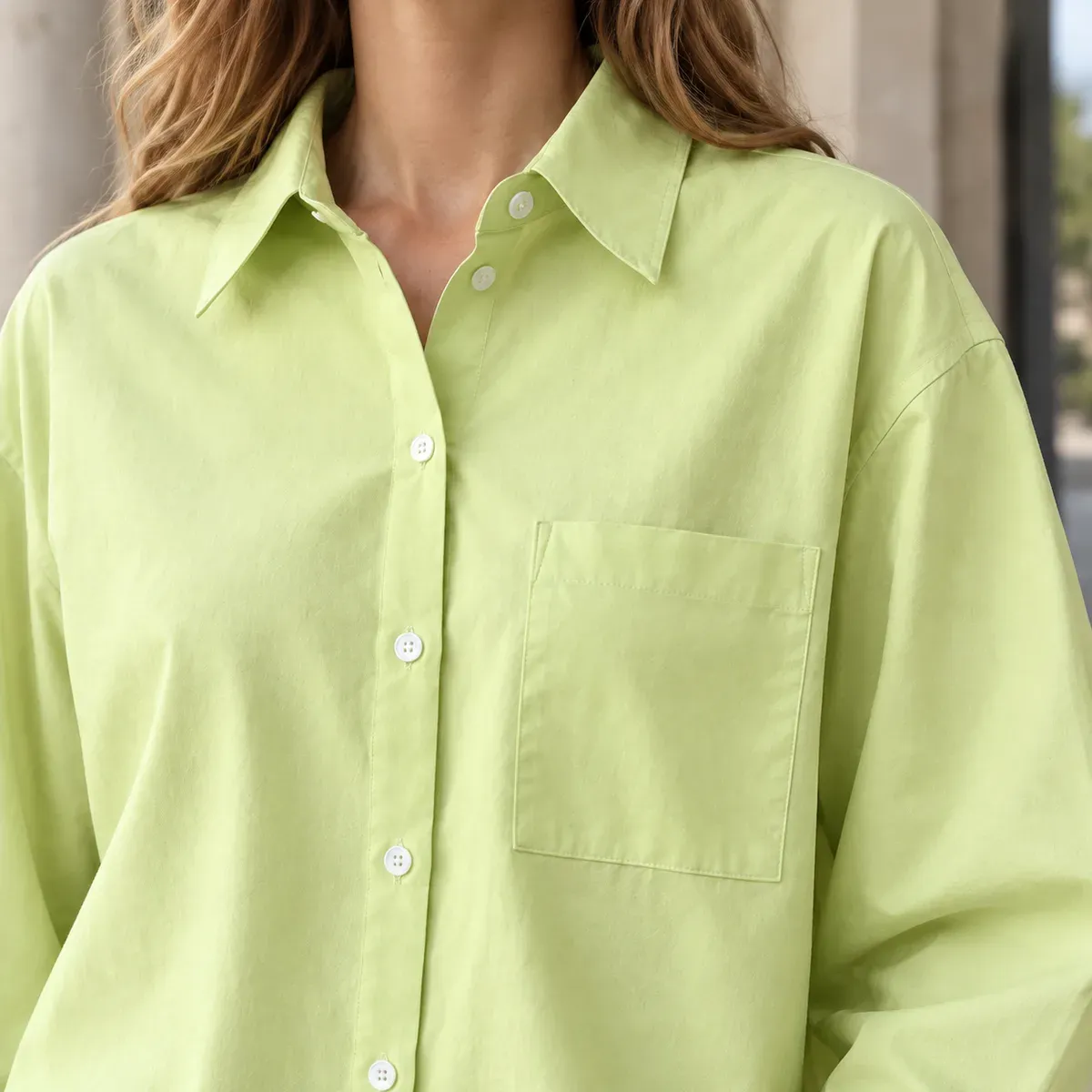 Zelie Relaxed Shirt — detail