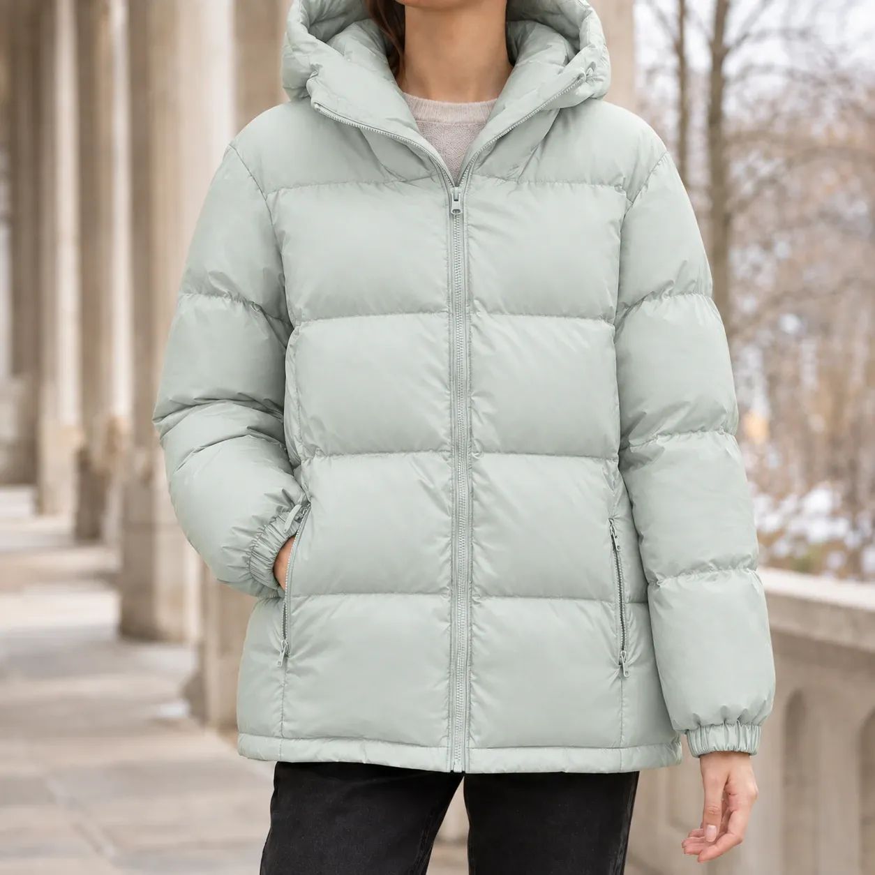 Sienna Hooded Puffer Jacket — source gallery photograph 3