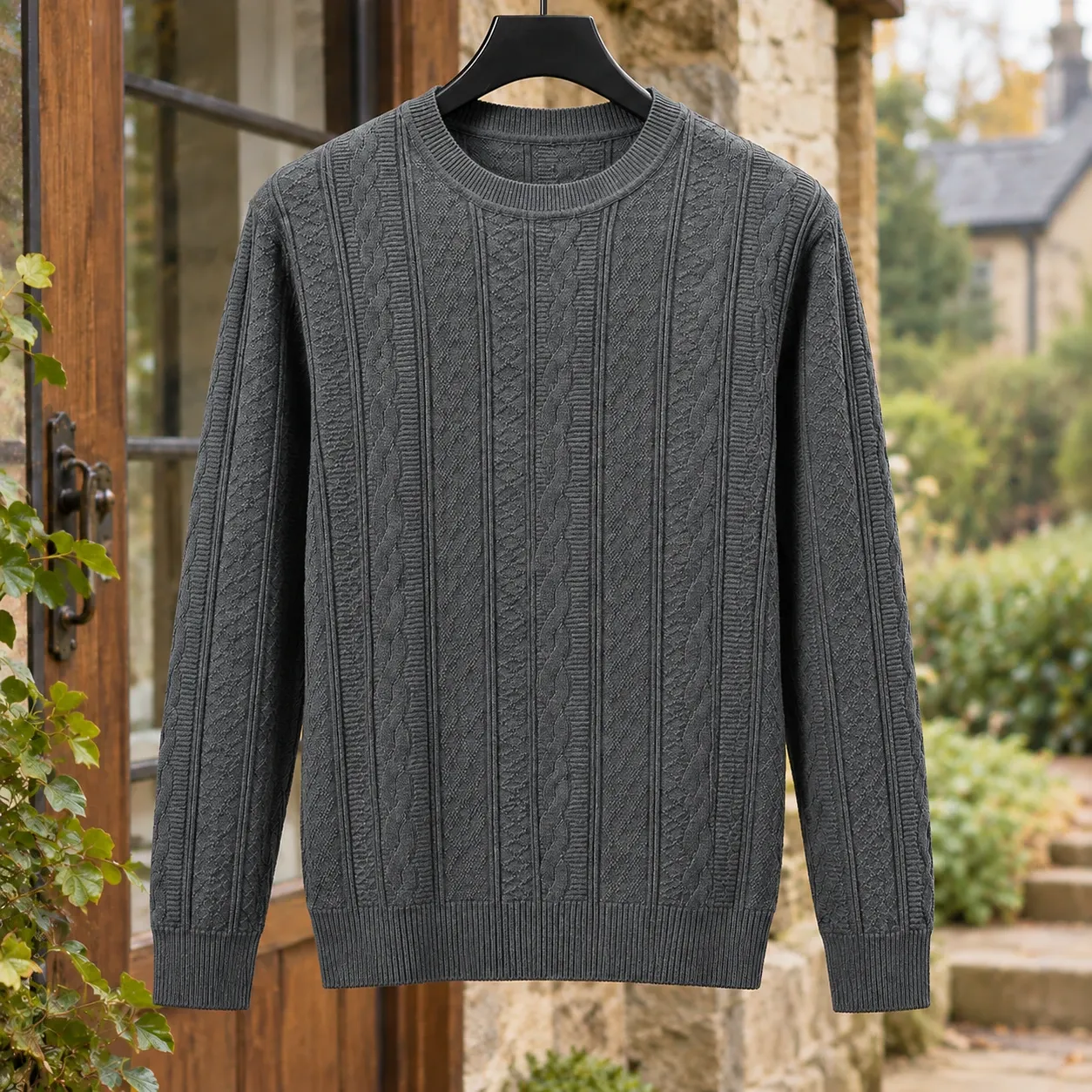 Warrick-Scott Cable Knit Sweater — source gallery photograph 5