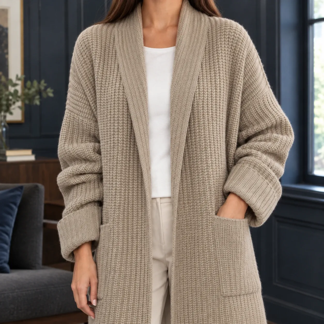 Blair-Elise Ribbed Cardigan — source gallery photograph 2