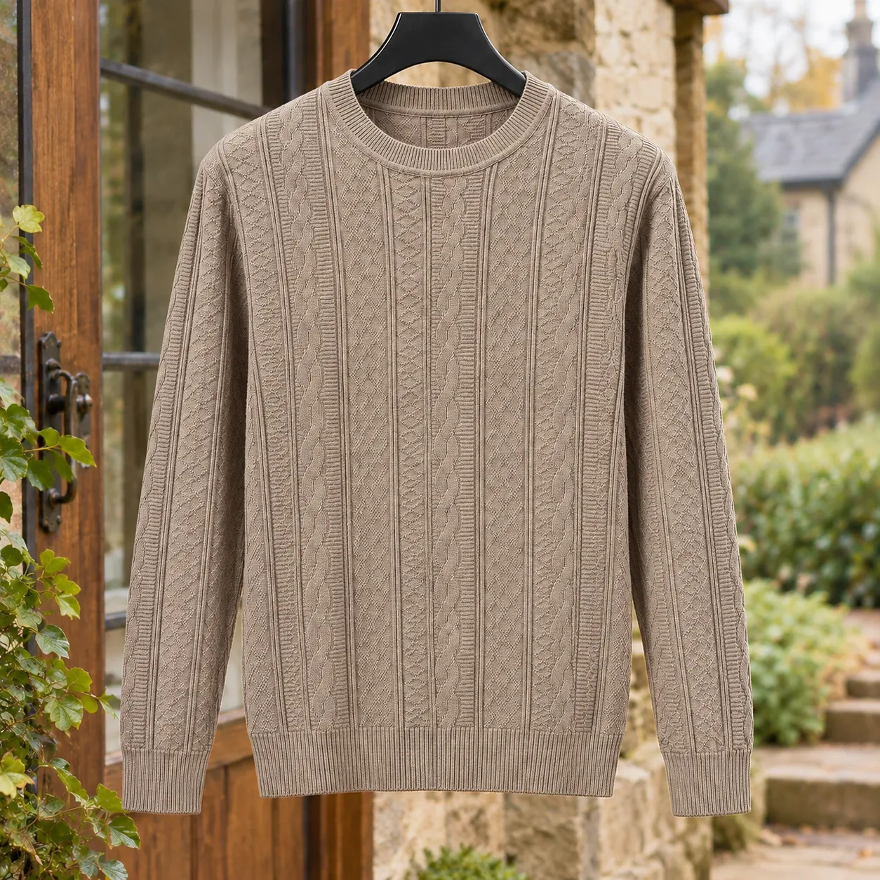 Warrick-Scott Cable Knit Sweater — source gallery photograph 3