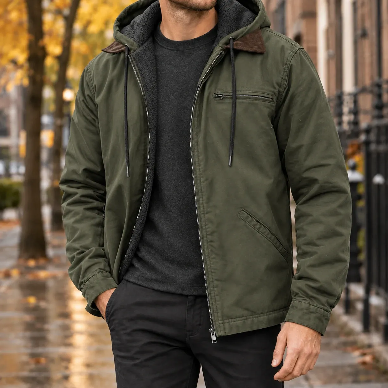 Isaac-Flynn Hooded Jacket — source gallery photograph 6
